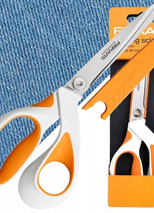 Ножиці fiskars razoredge універсальні кравецькі для тканини 21 см