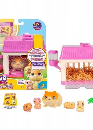 Little live pets мама-сюрприз хом'як з дітьми міні-тваринка 26626