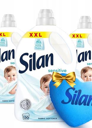 Silan рідина для полоскання sensitive 390 доз 2,86л x3 +