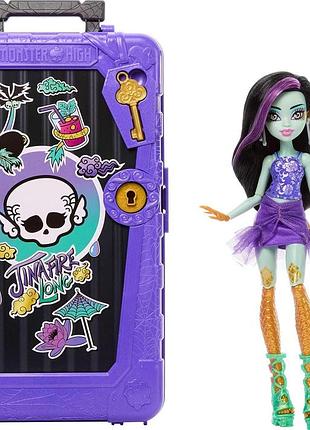 Monster high straszysekrety серія 7 моторошні канікули jinafire long набір: лялька валіза та аксесуари-сюрпризи одяг для ляльки
