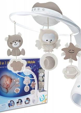 Карусель b-kids 3в1 проектор лампа для ліжечка