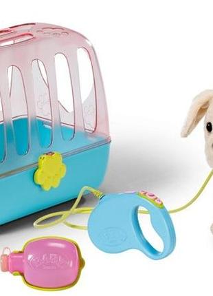 Іграшка baby born interaktywnий песик lucky у переносці