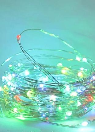 Гірлянда дротяна нитка rd-7112 100 led 10 м (usb) мультикольорова