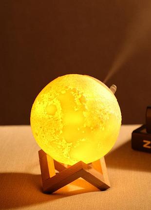 Увлажнитель воздуха 3d moon lamp light diffuser 4