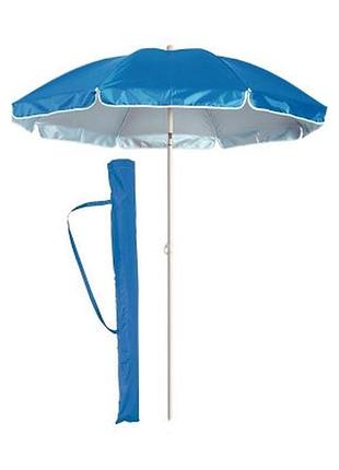Пляжна парасолька з нахилом 200 см umbrella anti-uv ромашка синій