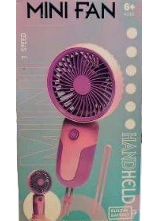 Компактный и удобный вентилятор с 3 скоростями от usb-зарядки handheld fan