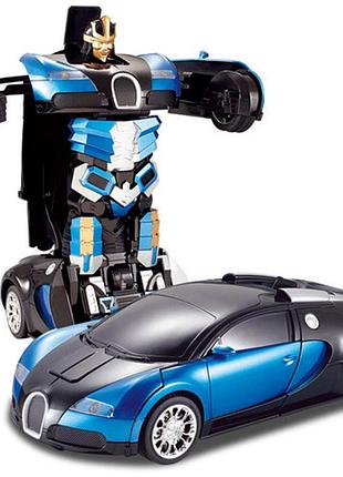 Машинка трансформер bugatti радиоуправляемая