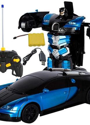 Машинка трансформер bugatti радиоуправляемая 2