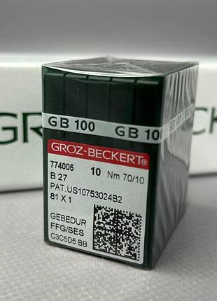 Голки для промислових оверлоків groz beckert в27 gebedur №70