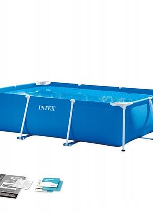 Прямокутний каркасний басейн intex 300 шт. 200 см +