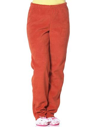 Теплые женские штаны теракотовый, xl