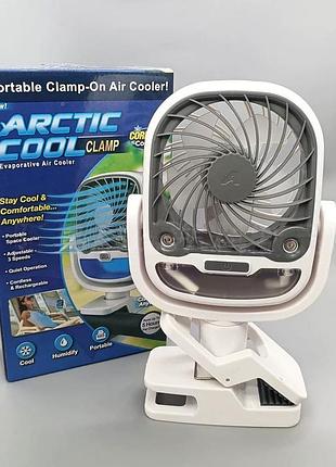 Аккумуляторный настольный вентилятор-охладитель arctic cool clamp на прищепке, 2000 мач, usb type-c