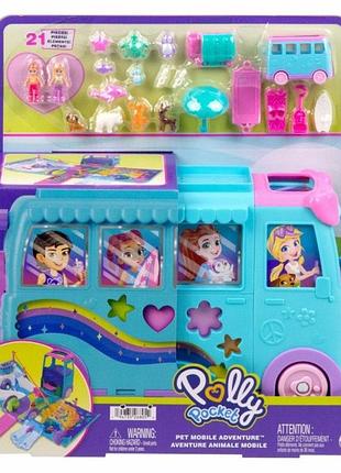 Ігровий набір polly pocket podróżny van kamper ляльки аксесуари