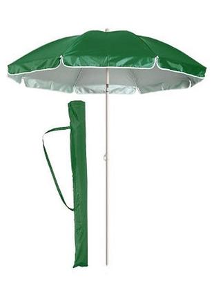 Пляжна парасолька з нахилом 200 см umbrella anti-uv ромашка зелений