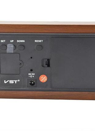 Настольные электронные часы vst-865 3