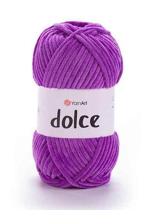 Пряжа dolce орхидея 100% микрополиэстр 120м 100г 5шт/уп 788 тм yarnart