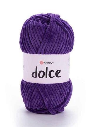 Пряжа dolce фиолетовый 100% микрополиэстр 120м 100г 5шт/уп 792 тм yarnart
