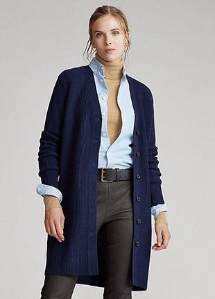 Polo ralph lauren — удлинённый кардиган из шерсти и кашемира элегантный и очень уютный кардиган