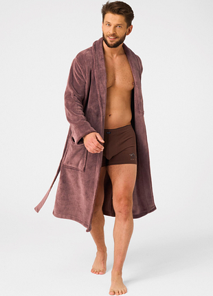 Халат мужской key mgl 255 b25 br xl/xxl