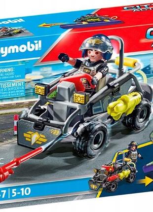 Блоки playmobil city action квадроцикл спеціального підрозділу swat для бездоріжжя