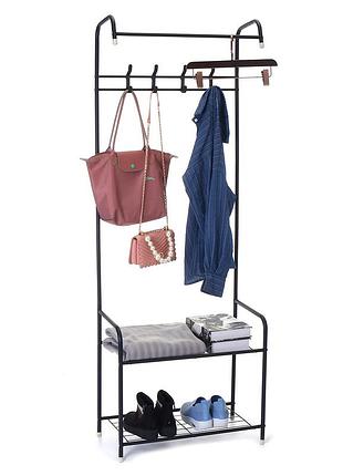 Вешалка для одежды металлическая hat stand 3в1 напольная