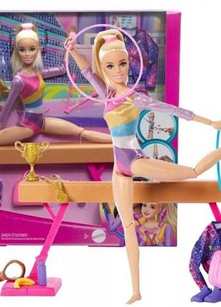Лялька barbie гімнастка barbie набір для гри для дітей +3 роки