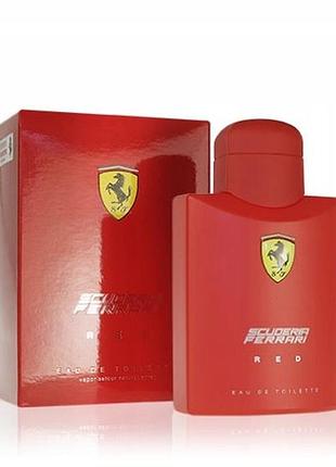 Футболка ferrari scuderia red 125 облягаюча червона