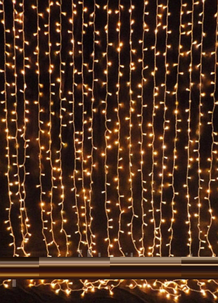 Гірлянда водоспад xmas 360 led ww-3 3 м х 2 м теплий білий