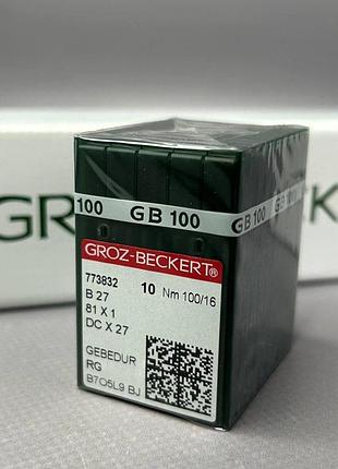 Иглы для промышленных оверлоков groz beckert в27 gebedur 100-rg