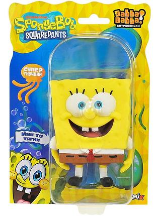 Тягучка губка боб spongebob 10 см іграшка антистрес з піском мни стискай та тяни