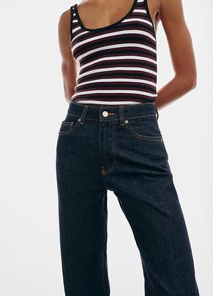 Джинси прямі zara xs, s, 34, 36 розміри, сині джинси 8228/224/400 6