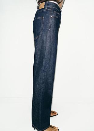 Джинси прямі zara xs, s, 34, 36 розміри, сині джинси 8228/224/400 4