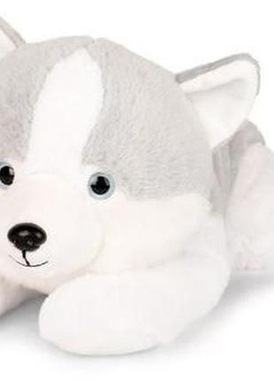 Мягкая растяжная игрушка хаски 40 см doudou et compagnie – плюшевая собачка-антистресс