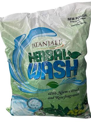 Стиральный порошок herb wash ним и роза 1 кг патанджали индия