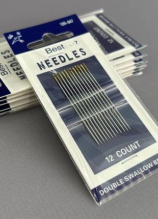 120-047 голки ручні needles (голки для ручного шиття) - 12 шт