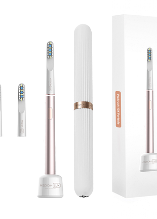 Звуковая зубная щетка medica+ lux 10х portable (rose gold)(japan)