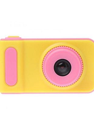 Детский фотоаппарат с экраном розовый smart kids camera v7