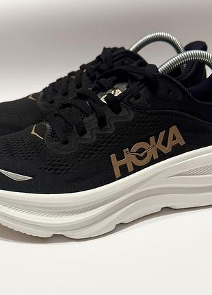 Кросівки жіночі hoka bondi 9 чорні, 41 1/3 eur (26 см) нові оригінал
