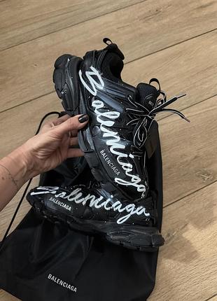Кросівки жіночі balenciaga track чорні