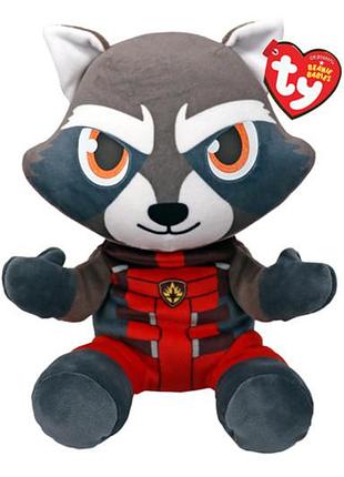 Мягкая игрушка 44013 marvel "енот ракета" 15 см ty