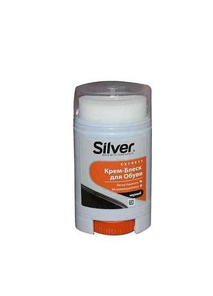 Крем-блиск для взуття pro карандаш чорний 50 мл тм silver