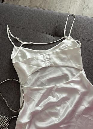 Біла сукня міді zara 9