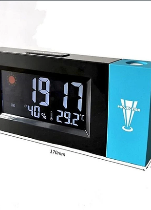 Настільний led-годинник із проєкцією clock with projector