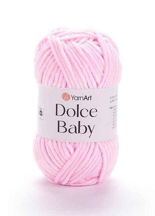 Пряжа dolce baby розовый 100% микрополиэстр 85м 50г 5шт/уп 750 тм yarnart