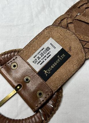 Шкіряний плетений пояс accessories 3