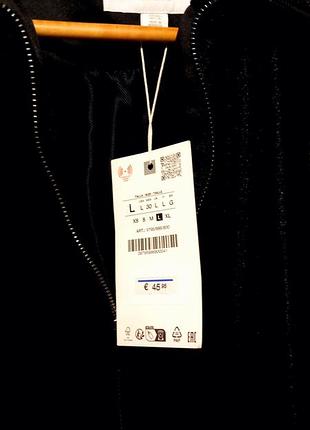 Бархатный бамбер куртка zara 6