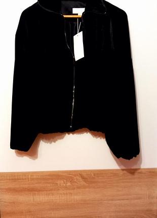 Бархатный бамбер куртка zara 8