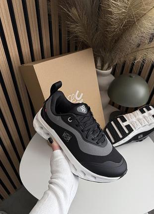 Черные кроссовки унисекс loewe cloudtilt black white х лойве 41