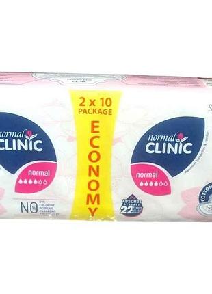 Прокладки гигиенические 20 шт4 кр. (ultra light cottonvelvet) тм normal clinique