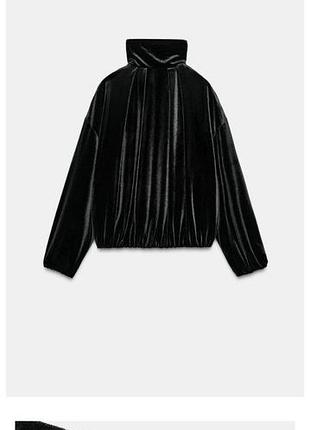 Бархатный бамбер куртка zara 3